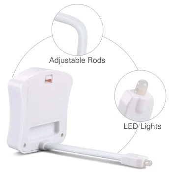 Smart Toilet Nightlight Sæde Nat Lys-Sensor Lampe 8 Farver Vandtæt Baggrundslys Motion Aktiveret LED Luminaria Lampe til Barn