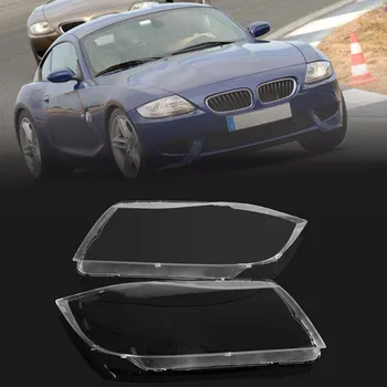Nyt Par i Front Venstre+Højre Forlygte Forlygte Klar Linse Plast Cover Til BMW E90/E91 04-07 4769886123 Car-styling