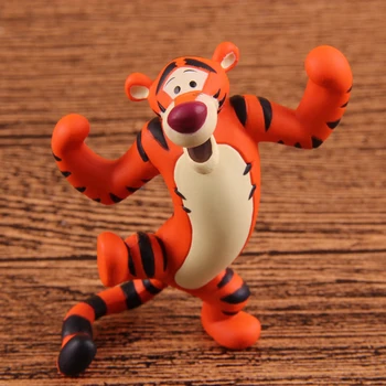 Original Disney Peter Plys Tiger Anime Figur 5 cm PVC-8 Stk/sæt Handling Figur Særlige Fødselsdag Gaver til Børn
