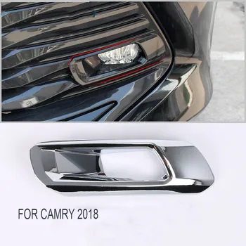 For Toyota Camry 2018 2019 XV70 Bil Foran Tåge Lys Dækker Mærkaten Trim ABS Krom Kofanger Lys Dækning for Camry 2018 Tilbehør