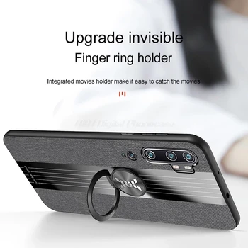 Finger Ring Indehaveren Blødt TPU Klud Tilfældet for Xiaomi Redmi Note 9 9S 8 8T 7 9A 9C K30 10 9T CC9 POCO X3 NFC F2 Ultra Pro Lite Sag