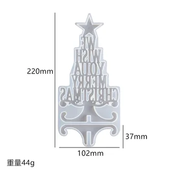 3D juletræ Silikone Formen for julepynt Gave Epoxy Uv-Diy Harpiks Håndværk Hjem Ferie Dekoration Håndlavet Værktøj