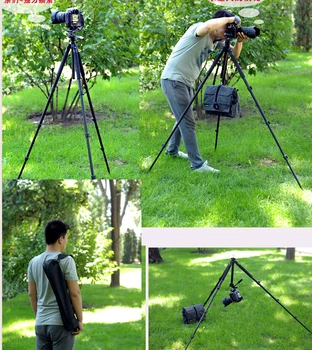 Professionel fotografering Weifeng WF-6663A Stativ til kamera, Videokamera, Kikkerter video VCR Phone Clip Holder