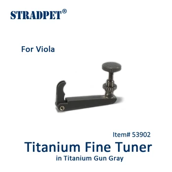 STRADPET Titanium Fin-Tuner i Titanium Pistol Grå, for Bratsch, for Bolden-end-streng, viola tilbehør