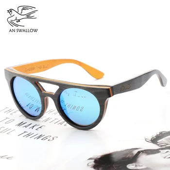2018 skateboard træ solbriller mænd gafas de sol de los hombres solbriller kvinder polariseret oculos de sol feminino