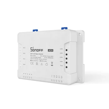 Sonoff 4CH Wifi Smart Switch Universal Fjernbetjening Intelligent Switch Interruptor Kanal 4 Din-Skinne Montering Smart Wi-FI-hjemmenetværk Skifte