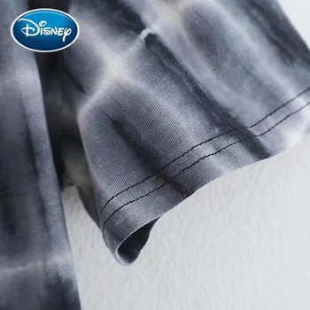 Disney Elegante Søde Mickey Mouse Tegnefilm Uafgjort Farvning Print T-Shirt Med O-Hals Pullover Fashion Kvinder Kortærmet Løs Tee Toppe