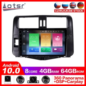 Android-10.0 GPS-Navigation, Radio DVD-Afspiller til Toyota Prado 2010-2013 Video-Afspiller, Stereoanlæg Headuint gratis Bygget i Carplay dsp