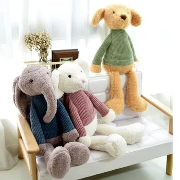 Sweater bløde kanin, hund, mus, elefant udstoppet legetøj formilde dukke hjem sofa børneværelset dekoration af høj kvalitet gave til børn