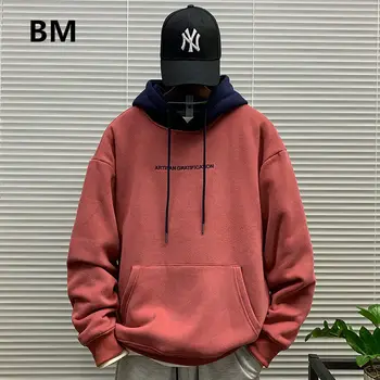 2020 Vinter Japansk Streetwear Mode Tyk Fleece Hoodie Mænd Koreansk Par Tøj Hip Hop Casual Jakker Koreanske Sweatshirt