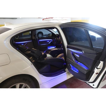 Universal Til BMW 5-serie G30 X1 X3 X4 X5 X6 Bil Inderste LED Strip Lampe Bar Omgivende Lys Bluetooth-64-Farve-Knap Kontrol