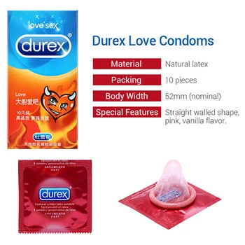 Durex Kondom 100Pcs Max Ultra Tynd Naturlig Latex Glat Smurt Prævention 12 Typer Kondomer til Mænd, sexlegetøj Voksne Produkt