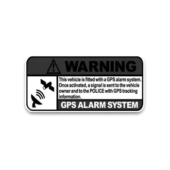 Ny Advarsel, Hvid og Grå GPS Opmærksomhed Bil Mærkat Vinyl Solcreme Bil Decals Vandtæt PVC-12cm*5cm