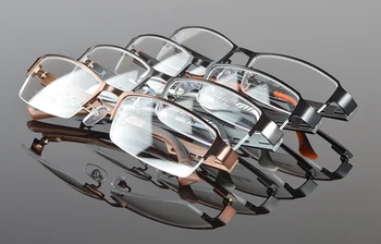 Metal Semi-uindfattede Stel Briller Mænd Business-Brillerne Klar Linse Nærsynethed Briller Ramme Armacao de Oculos de Grau DD0771