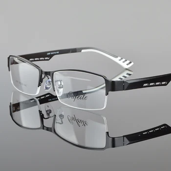 Metal Semi-uindfattede Stel Briller Mænd Business-Brillerne Klar Linse Nærsynethed Briller Ramme Armacao de Oculos de Grau DD0771