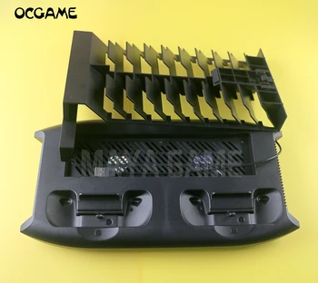 OCGAME Lodret Opladning Stå Ventilator med 18 Diske Storage Tower Mount Dualshock til Xbox One X spillekonsol