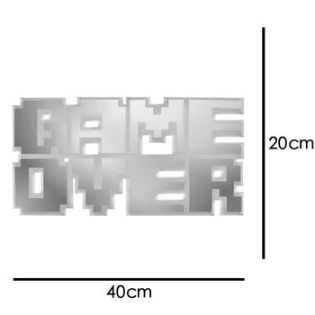 8-Bit Pixel Spillet Over LED-Væg Lys Vise Tegn på Væg Spejl Video Spil Belysning Bar Gaming Dekorationer Med Fjernbetjening