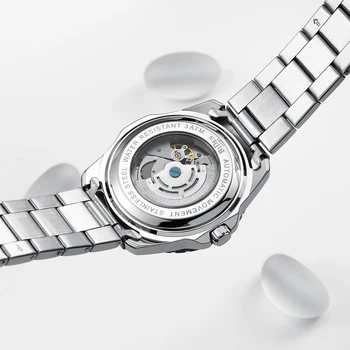 2020 BIDEN watch automatic ur sort for man se luksus herre ure i rustfrit stål sort dial og bezel og dial