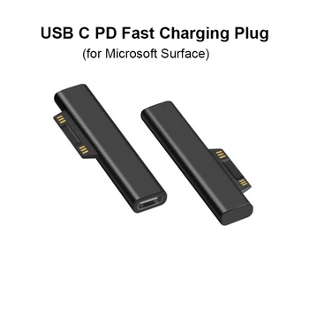 Type C Female Adapter USB-Converter-C PD Hurtig Opladning Stik til Microsoft Surface Pro 3 4 5 6 Gå til Overfladen Bog