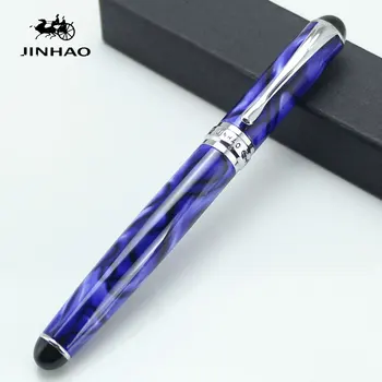 JINHAO 750 Steg Blå Royal Flere Farve Rollerball Pen Limited Edition luksus kontor skolens Brevpapir materiale Full metal