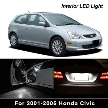 11 Stk Indvendige Bil LED Pærer Pakke Kit For 2001-2005, Honda Civic Kort Dome Kuffert Nummerplade Lys