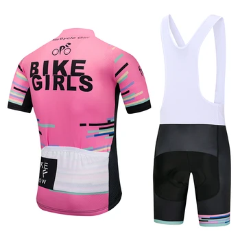 2020 TEAM PRO Bike Piger trøje hagesmække shorts, der passer Ropa Ciclismo kvinder sommeren hurtig tør CYKLE Maillot bære