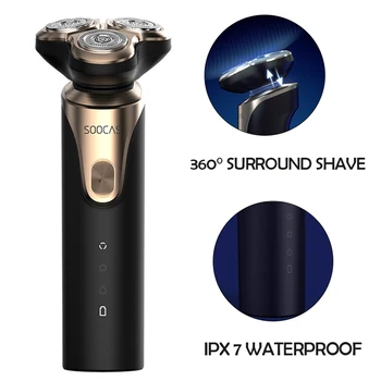 SOOCAS Elektrisk Barbermaskine Shaver 3D Trimmer IPX7 vandtæt Mænd Elektrisk Shaver Type-C-Genopladelig Til Xiaomi Mijia shaver 3