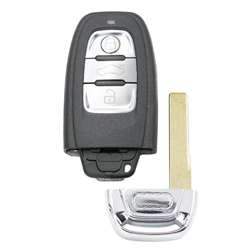 Smart keyless 3-Knappen fjernbetjening nøgle 315MHz 433MHz 868MHz med chip for Audi A6 A7 A8 RS4 RS5 Q5 A5 S4 8T0 959 754 C 8T0959754C