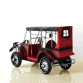 VILEAD 13cm Strygejern Classic Car Model Vintage Bil Figur Home Decor Kreative Souvenir-Gave til Børn Kontor Dekoration