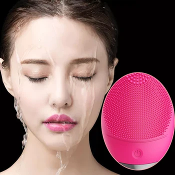 Silikone Ansigt Udrensning Børste El-Facial Cleanser Ultralyd Skønhed Instrument Ansigtsløftning Hud Dyb Vask Massage Børste