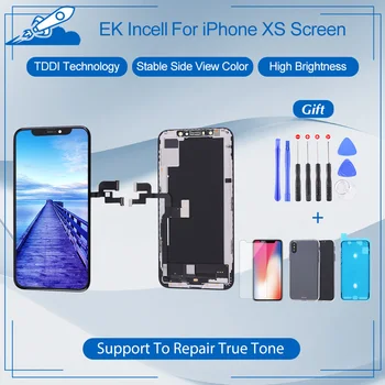 Elekworld Grade EK Incell For iPhone XS LCD Display 3D Touch Screen Digitizer Assembly Replacement For iPhoneXS Parts With Gift
