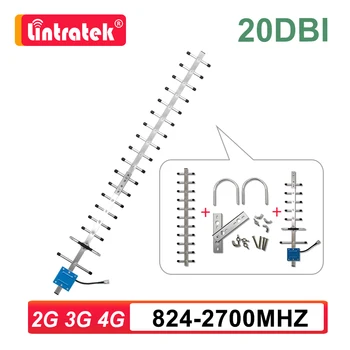 20dbi 2G 3G 4G Yagi Antennen, 824-2700mhz til Mobiltelefon Signal Forstærker Booster Repeater GSM UMTS, LTE 18 enhed udendørs s6