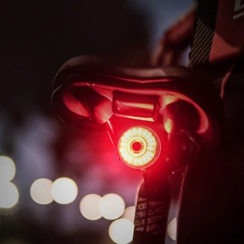 Smart Cykel baglygte USB-Genopladelige Ultra Lyse Cykel baglygter, Auto Start/Stop, Brake Sensor Advarsel Lys