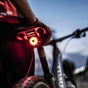 Smart Cykel baglygte USB-Genopladelige Ultra Lyse Cykel baglygter, Auto Start/Stop, Brake Sensor Advarsel Lys