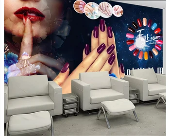Beibehang Klassiske formaldehyd-fri tapet Europæiske Amerikanske kosmetik negle shop forvirret baggrund tapeter home decor