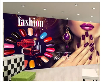 Beibehang Klassiske formaldehyd-fri tapet Europæiske Amerikanske kosmetik negle shop forvirret baggrund tapeter home decor