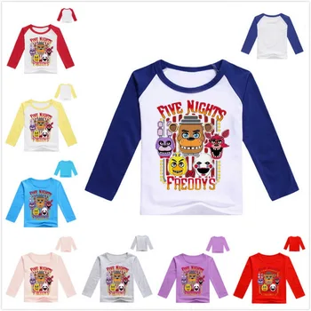 Ny stil Fem Nat På Freddy kids t-shirt fnaf børn boy tøj kortærmet baby tøj boy t-shirt kids shirts t-Shirts