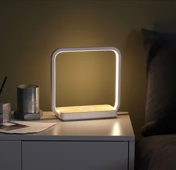 Wonderlife Elegant Design A13S Sengen Touch Dæmpning bordlampe Med Trådløse Oplader