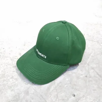 Bedste Version Vetements Logo Broderi Baseball Caps Mænd Kvinder Unisex Par Casual Caps Hip Hop Snapback Green Caps Hatte