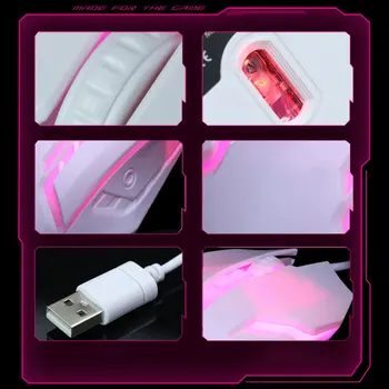 7 Farver LED-Baggrundsbelysning Gaming Mus Ergonomi USB-Kablet Gamer Mus Flanke Kabel-Optisk Mus Gaming Mus Til Bærbar