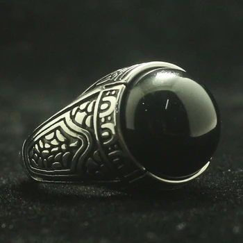 Herre Drenge 316L Rustfrit Stål Cool Klassiske Sten Tibet Vintage Gotiske Ring