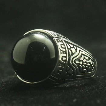 Herre Drenge 316L Rustfrit Stål Cool Klassiske Sten Tibet Vintage Gotiske Ring
