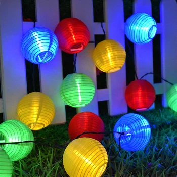 Offentlig Fe Lanterne Sol String Lys 10/30 LED-Jul Kloden Lys til Indendørs og Udendørs Græsplæne Have Bryllup Part