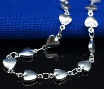 Everoyal Søde Hjerte Armbånd Til Dame, Tilbehør, Mode 925 Sterling Sølv Armbånd Smykker Til Kvinder Fødselsdag Gave