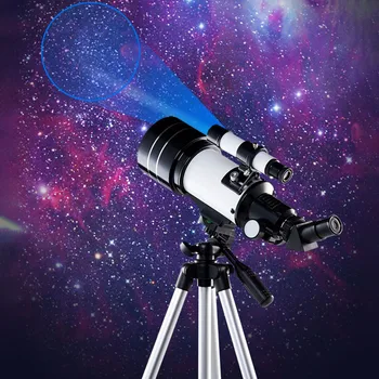 150x 70mm Blænde Astronomiske Teleskop Til Observation Månen Univers Stativ Finder Vidvinkel Professionelt Udstyr