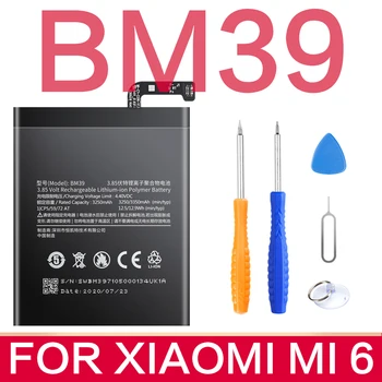 Original Telefonens Batteri BM31 BM32 BM22 BM39 BM3C For Xiaomi Mi3 Mi4 Mi5 Mi6 Mi7 Mi 3 4 5 6 7 Lithium-Polymer-Batterier Gratis værktøjer