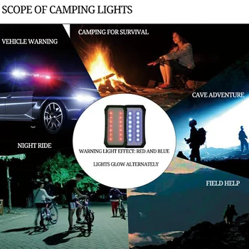 Solar Wireless Charging Pad Qi-Standard med Advarsel Lys til Udendørs Camping Lys Bærbare Led Lys Camping Lanterne