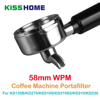 Rustfrit Stål Og Portafilter For Welhome Kaffemaskine Brygning Filter 58mm Dobbelt/Enkelt Tud Nespresso Kapsel Stå