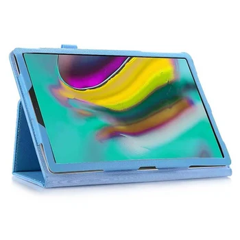 Folio Flip Cover til Samsung Galaxy Tab A7 10,4 tommer 2020 T500 T505 Tilbage Står Stødsikkert Anti Støv Tablet Hud Shell