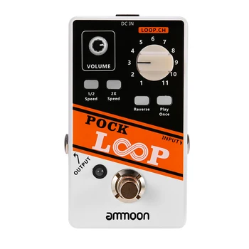 Ammoon guitar pedal POCK Looper, LOOP Guitar-Effekt-Pedal 11 Loopers guitar-pedal, guitar, tilbehør, guitar pedal dele